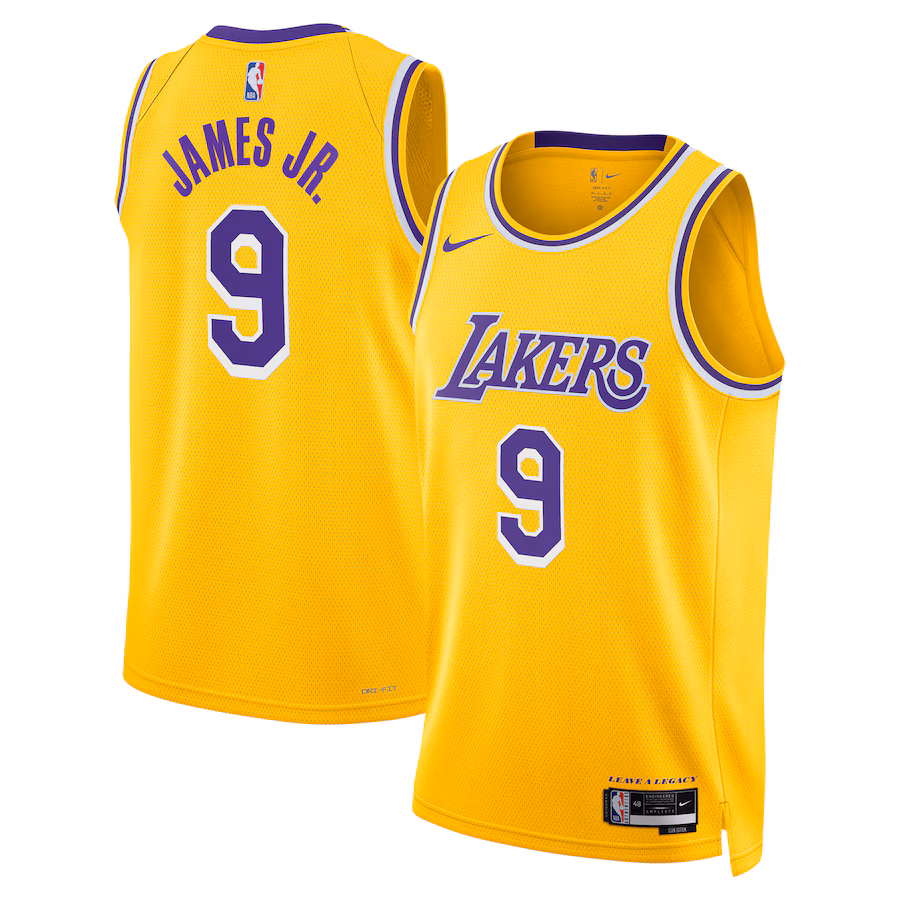 Unisex Los Angeles Lakers Bronny James Nike Gold 2024 Offseason Addition Nike Swingman Jersey - Jersey
