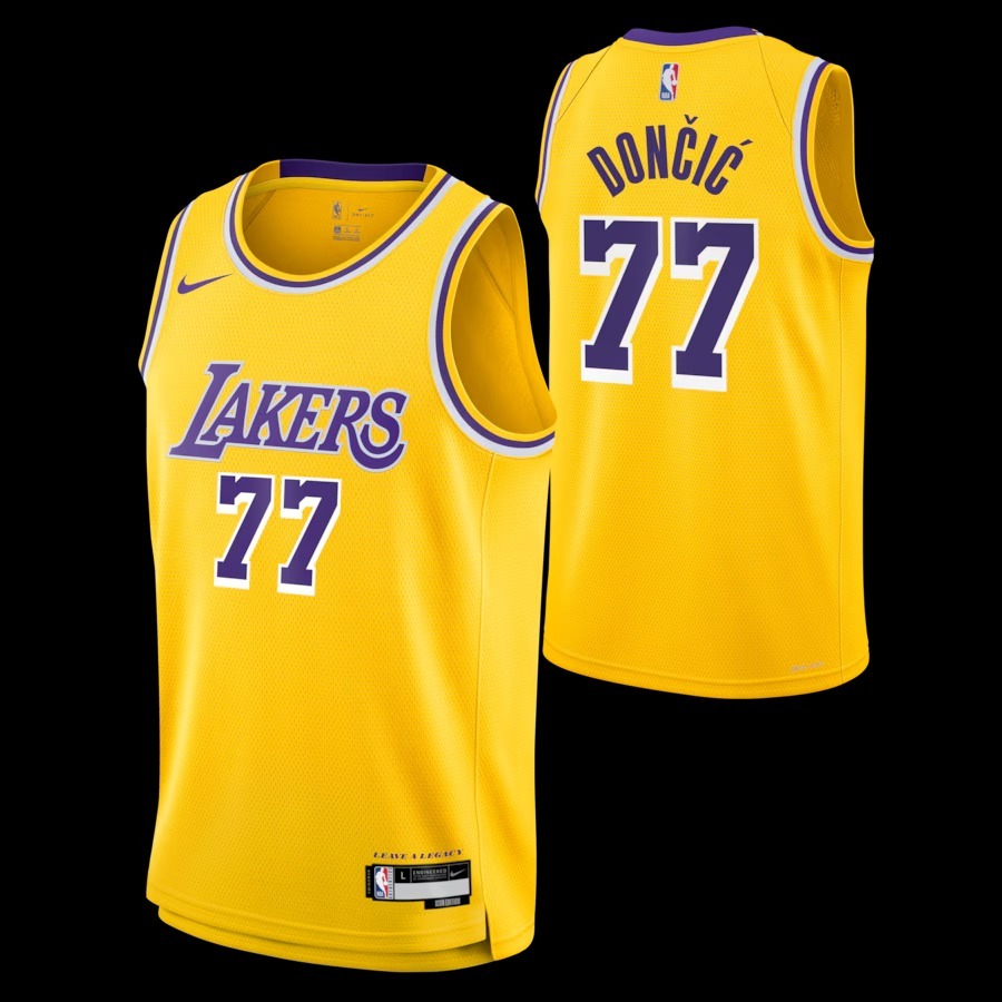 Youth Los Angeles Lakers Luka Dončić Nike Gold Swingman Jersey - Icon Edition - Jersey
