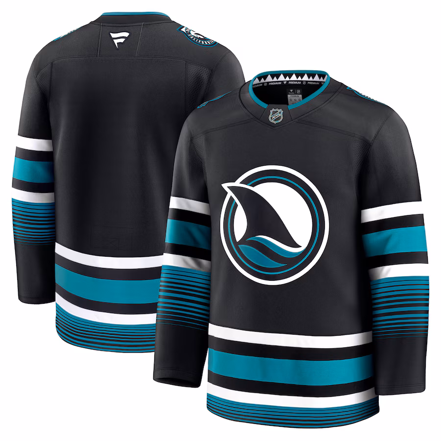 Men's San Jose Sharks Fanatics Black Alternate Premium Jersey - Jersey