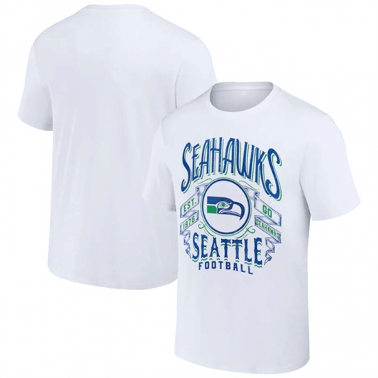 Men's Seattle Seahawks White X Darius Rucker Collection Vintage Football T Shirt - Jersey