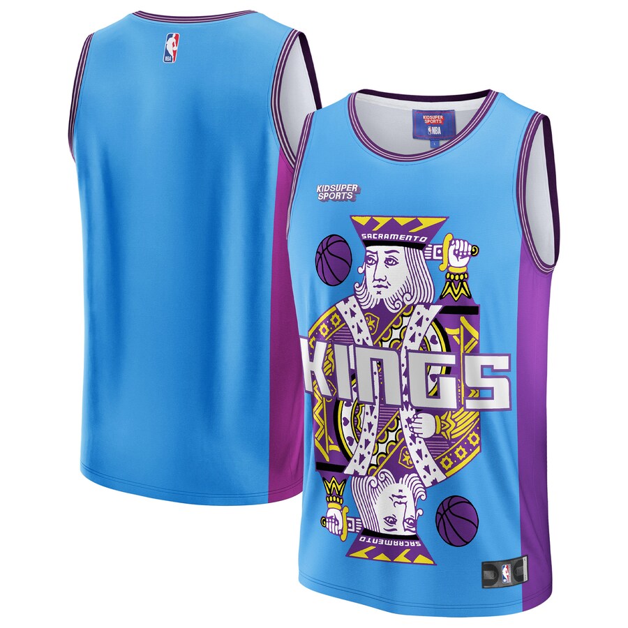 Unisex Sacramento Kings NBA & KidSuper Studios by Fanatics Blue Hometown Jersey - Jersey