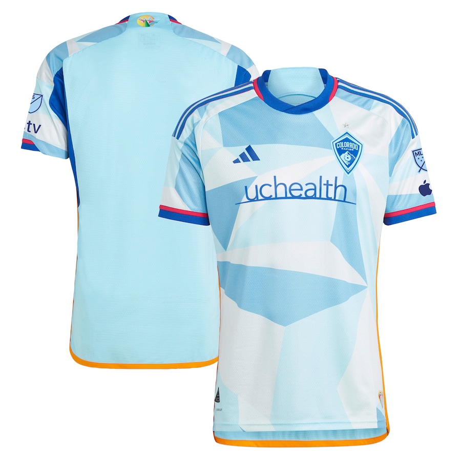 Men's Colorado Rapids adidas Light Blue 2023 New Day Kit Authentic Jersey - Jersey