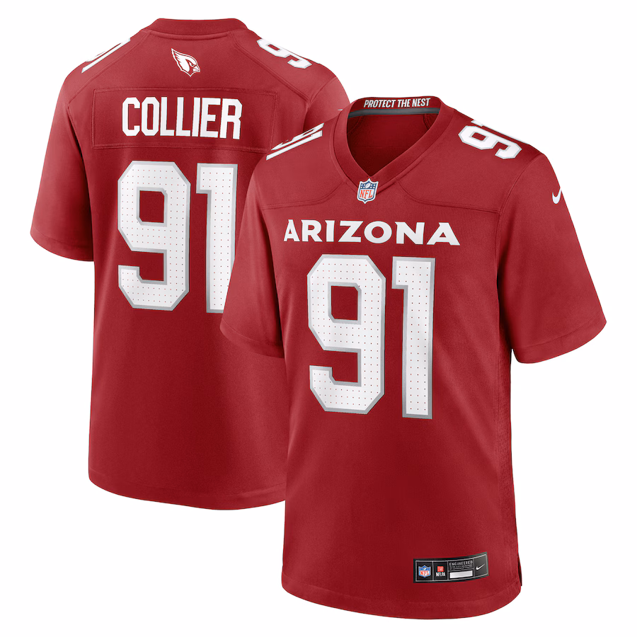 Men's Arizona Cardinals L.J. Collier Nike Cardinal Game Player Jersey - Jersey
