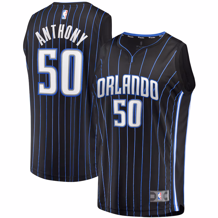 Youth Orlando Magic Cole Anthony Fanatics Black Fast Break Replica Jersey - Icon Edition - Jersey