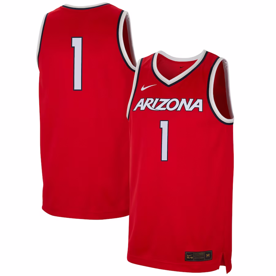 #1 Arizona Wildcats Nike Replica Jersey - Red - Jersey