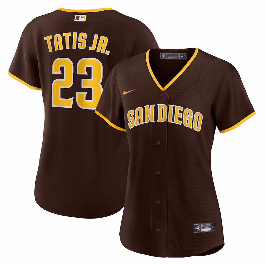 Women's San Diego Padres Fernando Tatís Jr. Nike Brown Road Replica Player Jersey - Jersey