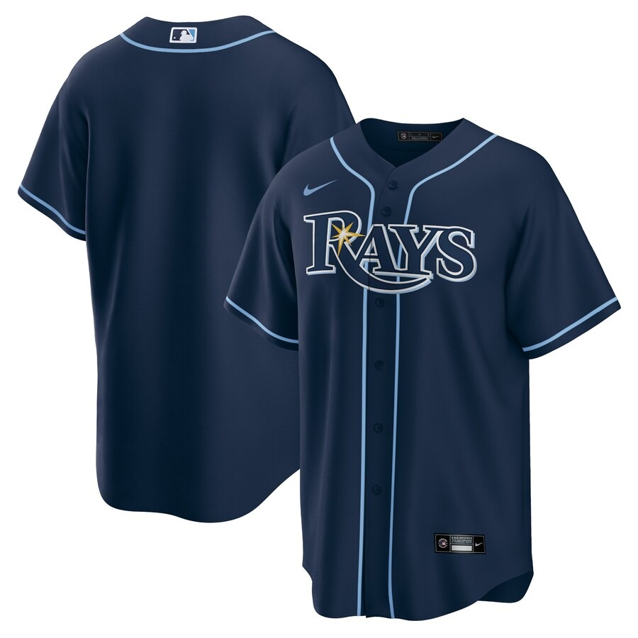Men's Tampa Bay Rays Nike Navy Alternate Replica Team Jersey - Jersey