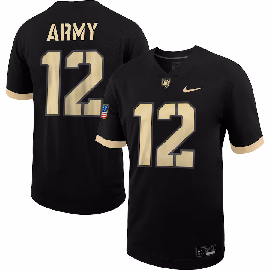 #12 Army Black Knights Nike Untouchable Football Jersey - Black - Jersey