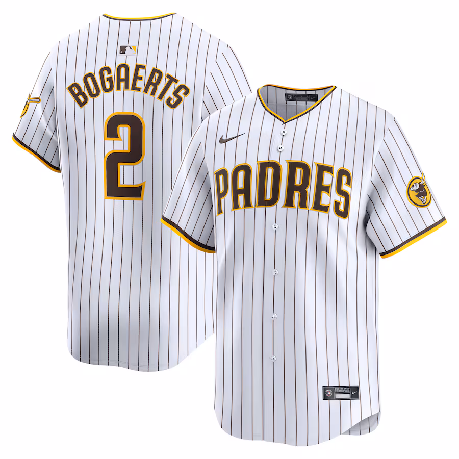 Men's San Diego Padres Xander Bogaerts Nike White Home Limited Player Jersey - Jersey
