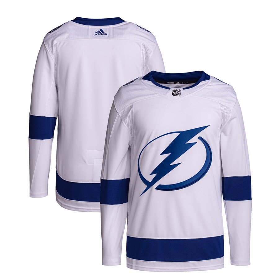Men's Tampa Bay Lightning  adidas White Away Primegreen Authentic Pro Jersey - Jersey