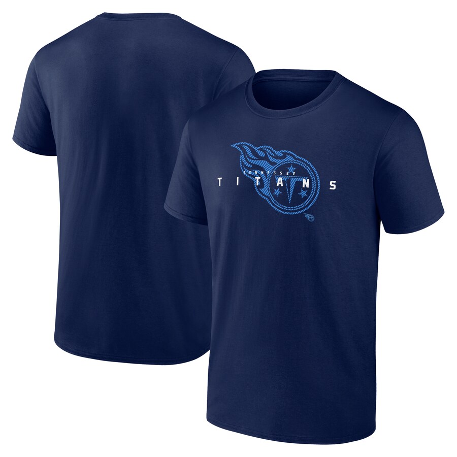 Men's Tennessee Titans Fanatics Navy Big & Tall Coordinate T-Shirt - Jersey
