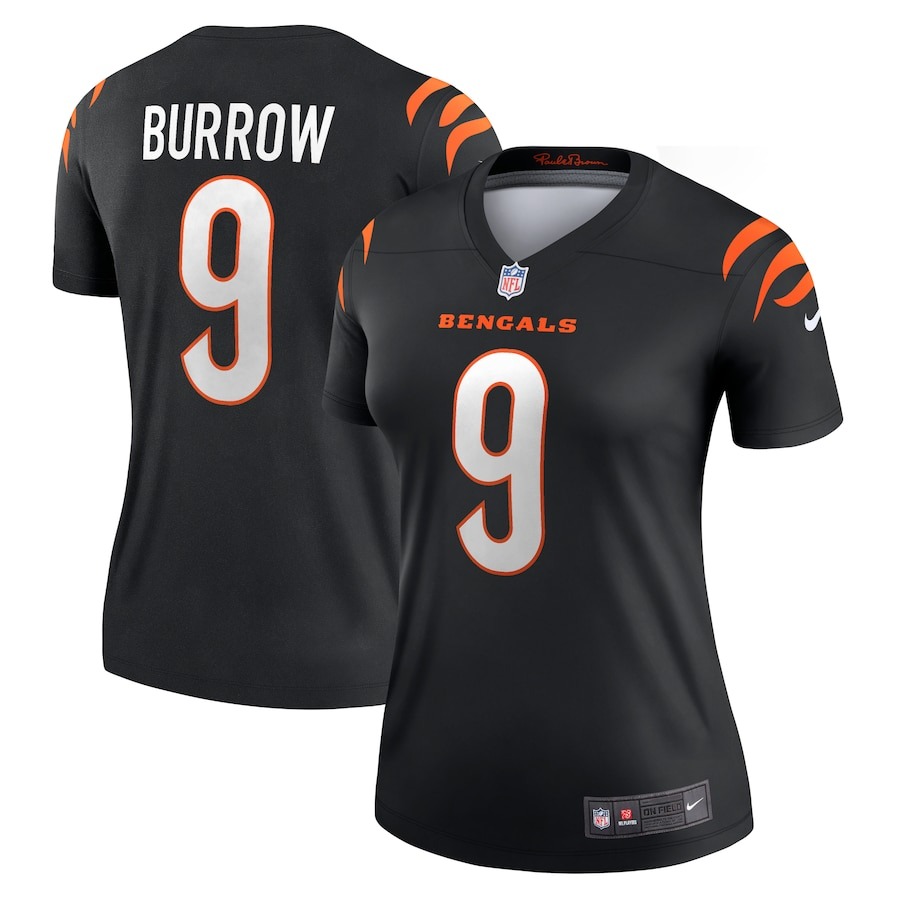 Women's Cincinnati Bengals Joe Burrow Nike Black Legend Jersey - Jersey