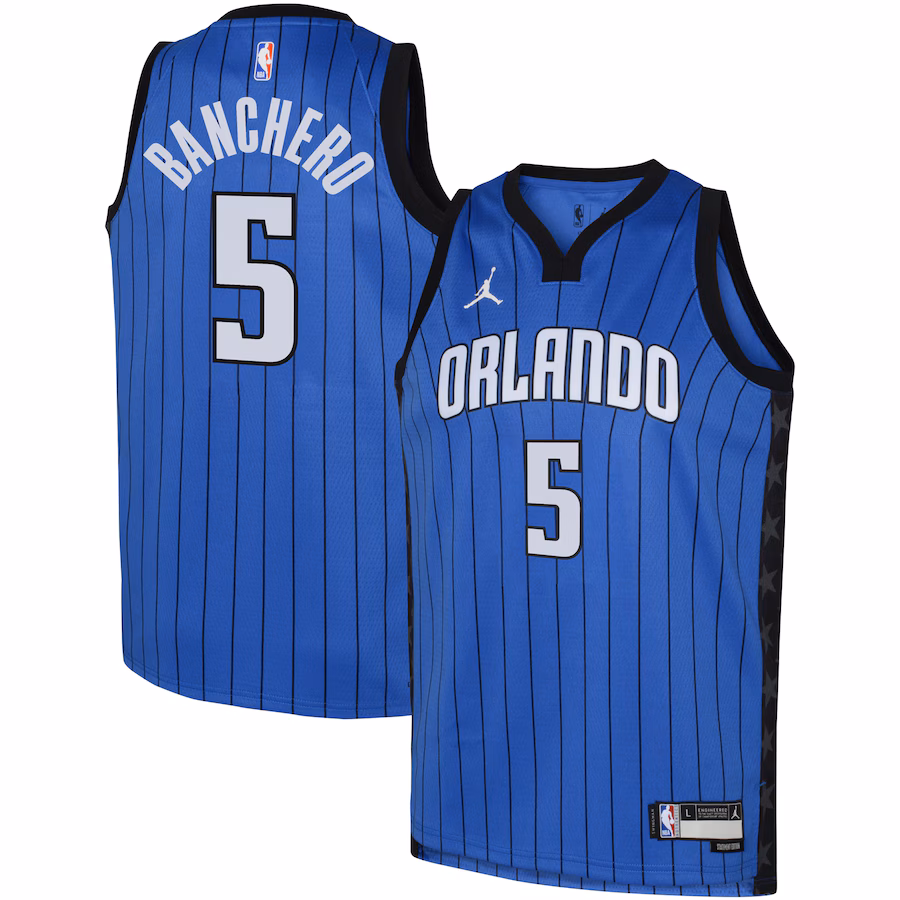 Youth Orlando Magic Paolo Banchero Jordan Brand Royal Swingman Jersey - Statement - Jersey