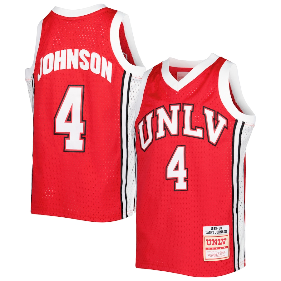 Youth Mitchell & Ness Larry Johnson Scarlet UNLV Rebels Swingman Replica Jersey - Jersey