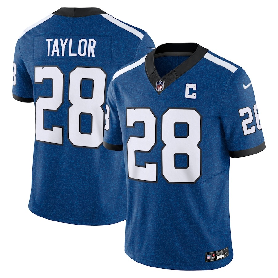 Men's Indianapolis Colts Jonathan Taylor Nike Blue Vapor F.U.S.E. Limited Jersey - Jersey