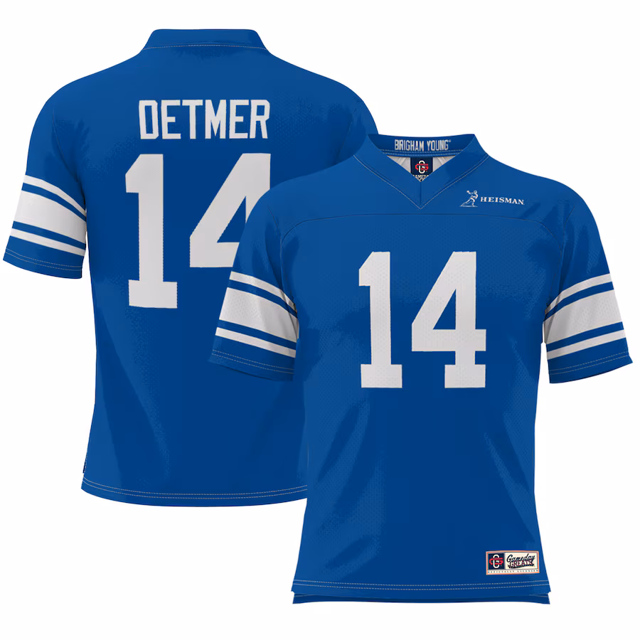 Youth Ty Detmer Royal BYU Cougars Heisman Football Jersey - Jersey