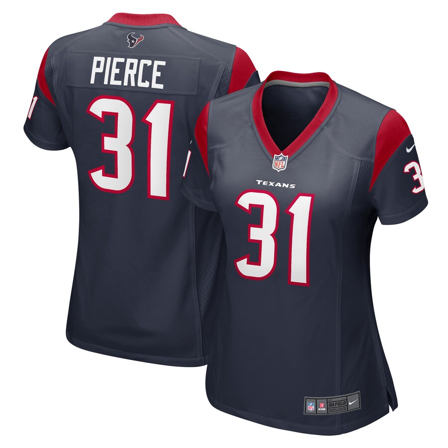 Women's Houston Texans Dameon Pierce Nike Navy Game Player Jersey - Jersey