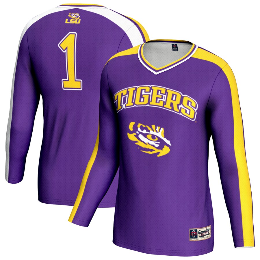 Youth GameDay Greats Purple LSU Tigers #1 Lightweight Volleyball Fashion Jersey - Jersey