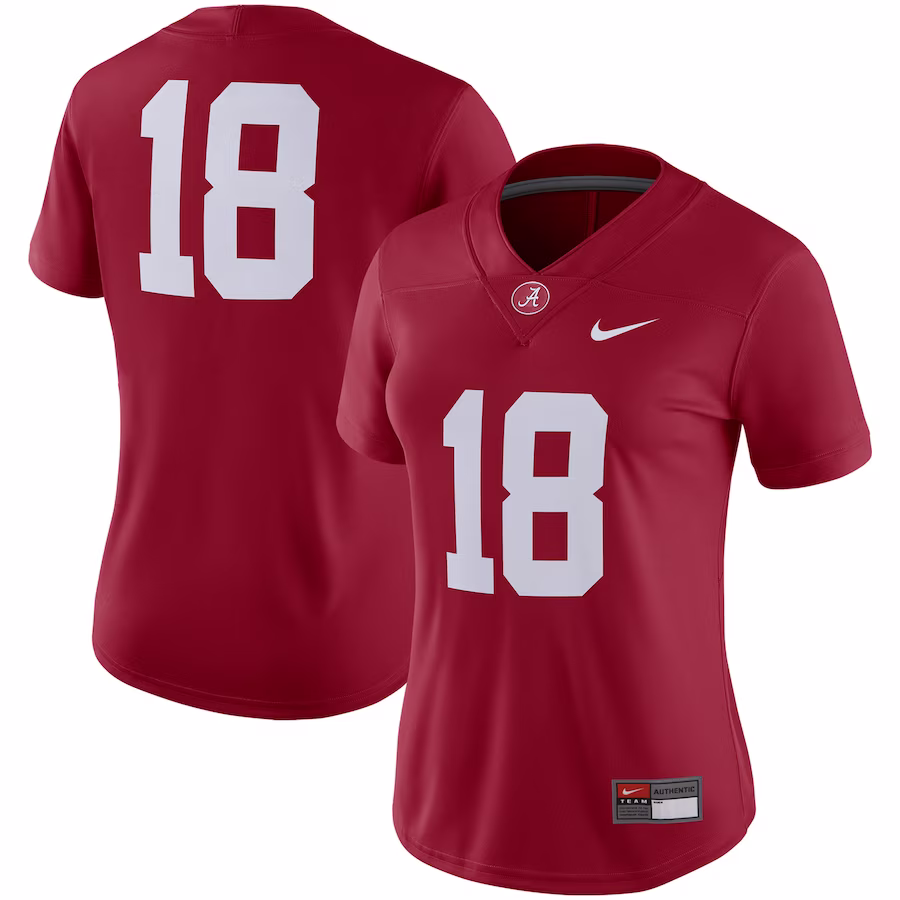 #18 Alabama Crimson Tide Nike Women's Game Jersey - Crimson - Jersey