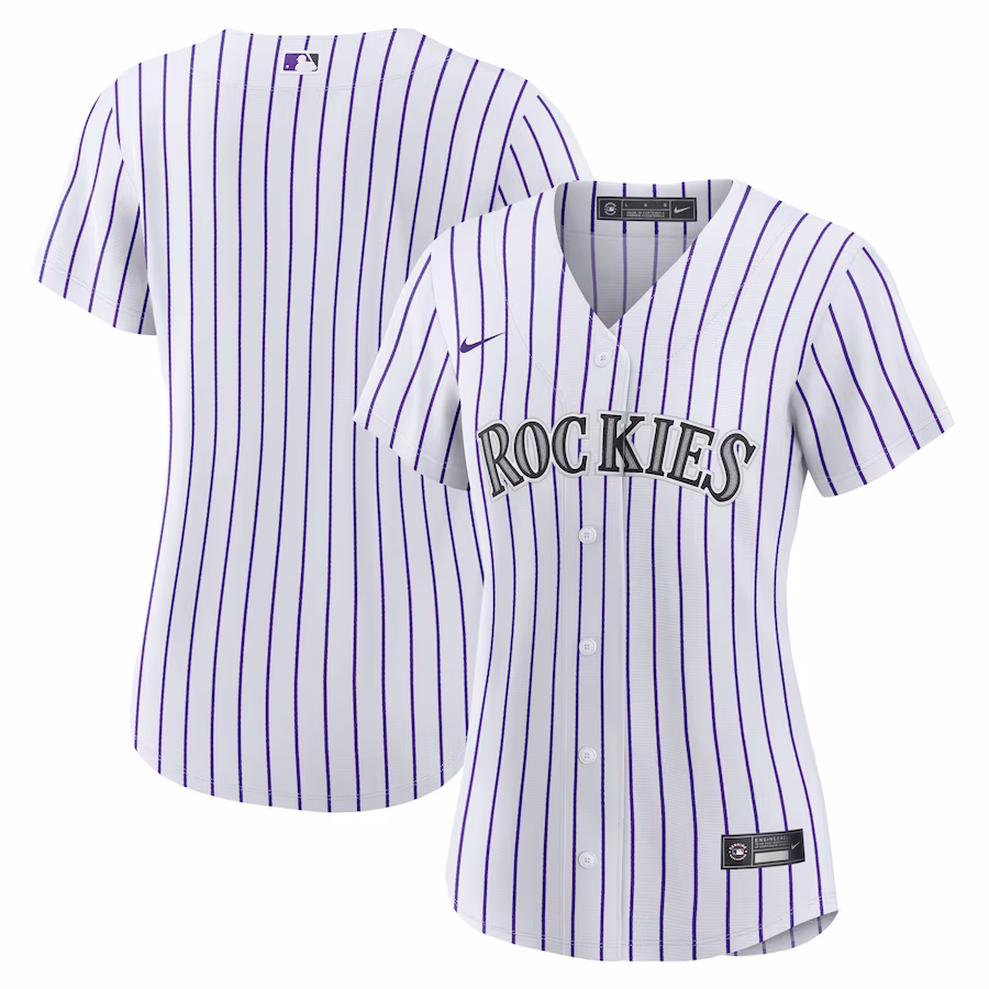 Women's Colorado Rockies Nike White Home Replica Team Jersey - Jersey