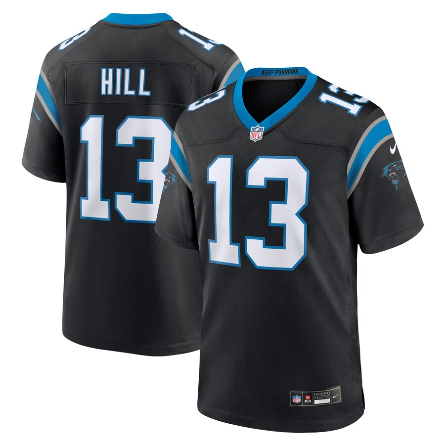 Men's Carolina Panthers Troy Hill Nike  Black Team Game Jersey - Jersey