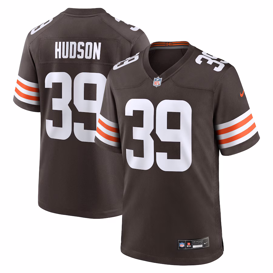 Men's Cleveland Browns Khaleke Hudson Nike Brown Team Game Jersey - Jersey