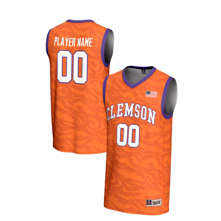 Clemson Tigers GameDay Greats Unisex NIL Pick-A-Player Men's Basketball Lightweight Jersey - Orange - Jersey