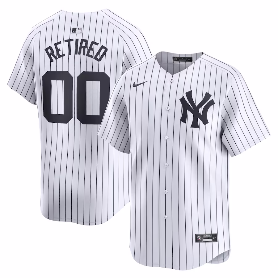 Men's New York Yankees Nike White Home Limited Pick-A-Player Retired Roster Jersey - Jersey