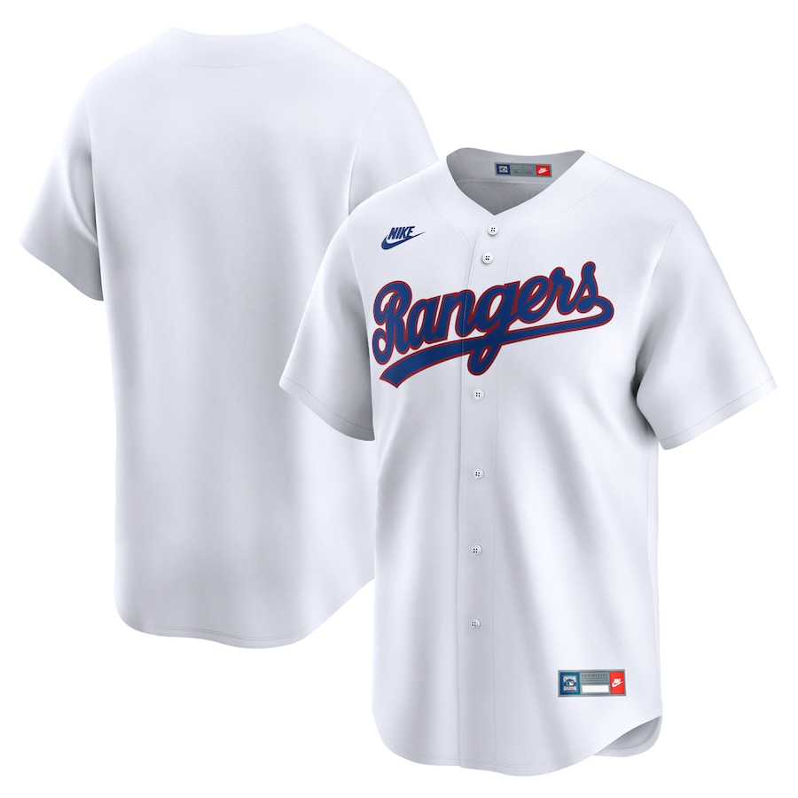 Men's Texas Rangers Nike White Cooperstown Collection Limited Jersey - Jersey