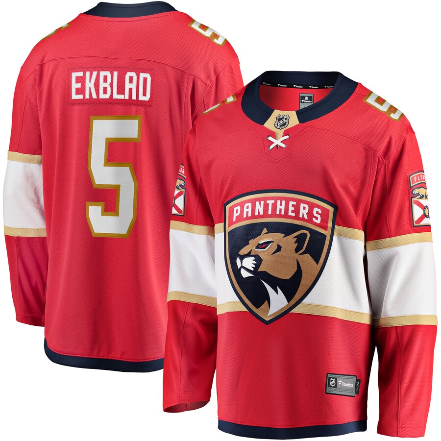 Men's Florida Panthers Aaron Ekblad Fanatics Branded Red Home Team Breakaway Player Jersey - Jersey