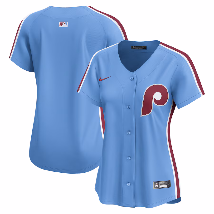 Women's Philadelphia Phillies Nike Light Blue Alternate Limited Jersey - Jersey