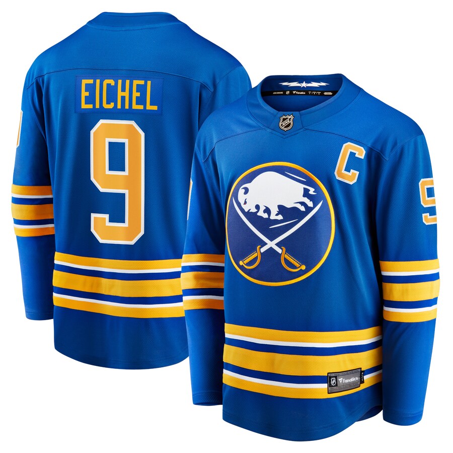Men's Buffalo Sabres Jack Eichel Fanatics Branded Royal Home Premier Breakaway Player Jersey - Jersey