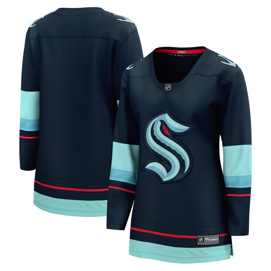 Women's Seattle Kraken Fanatics Branded Navy Home Breakaway Jersey - Jersey
