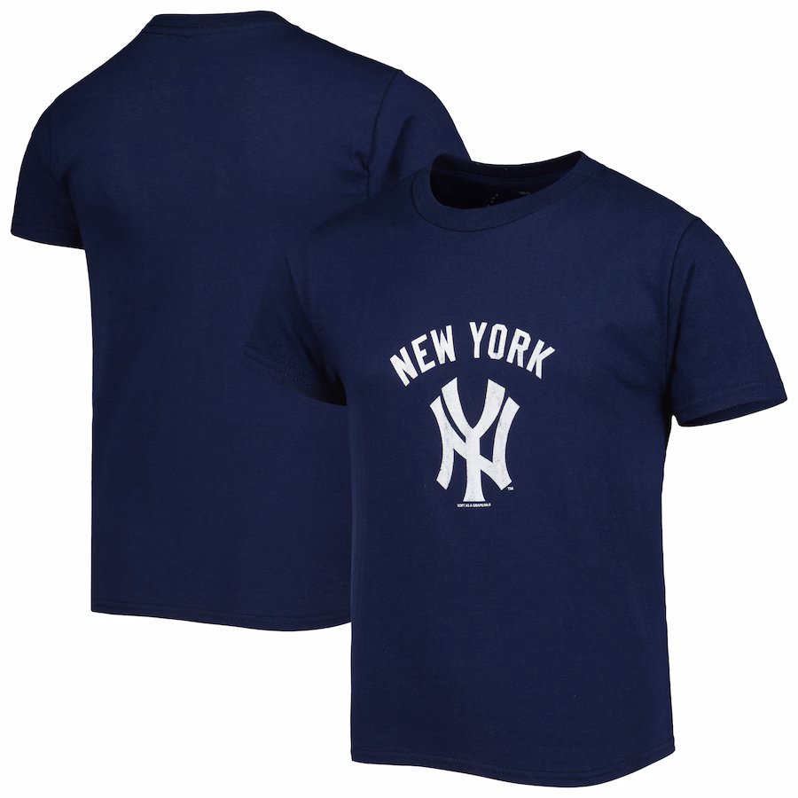 Youth New York Yankees Soft as a Grape Navy Cooperstown Collection T-Shirt - Jersey