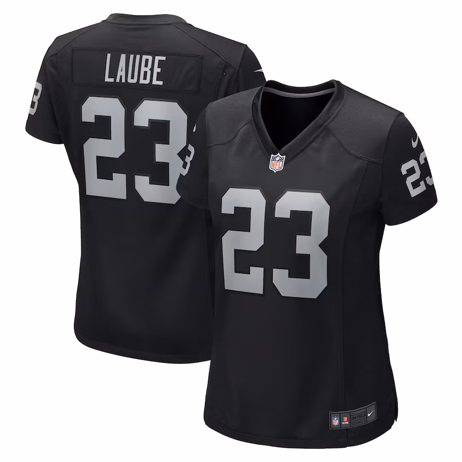 Women's Las Vegas Raiders Dylan Laube Nike Black Game Jersey - Jersey