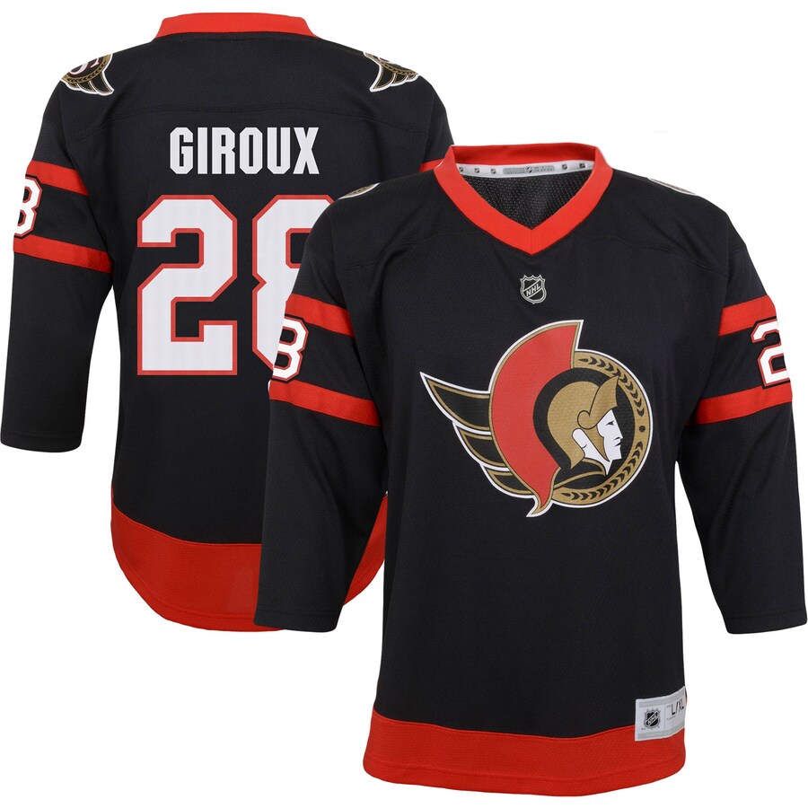 Youth Ottawa Senators Claude Giroux Black Replica Player Jersey - Jersey