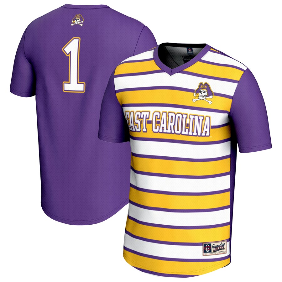Youth GameDay Greats #1 Purple ECU Pirates Lightweight Soccer Fashion Jersey - Jersey
