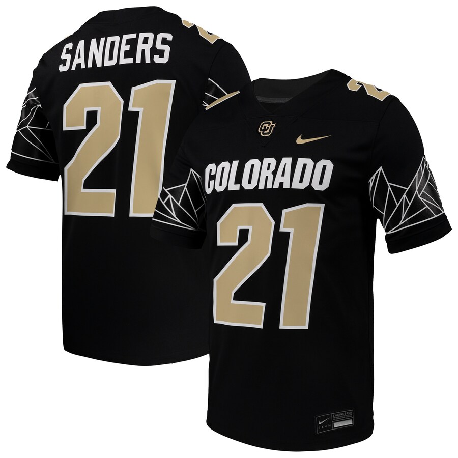 Men's Nike Shilo Sanders Black Colorado Buffaloes Untouchable Replica Game Jersey - Jersey