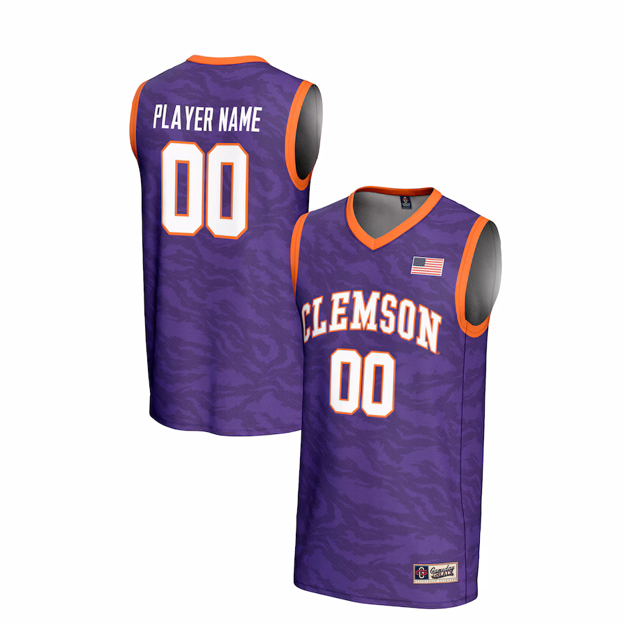 Clemson Tigers GameDay Greats Unisex NIL Pick-A-Player Men's Basketball Lightweight Jersey - Purple - Jersey