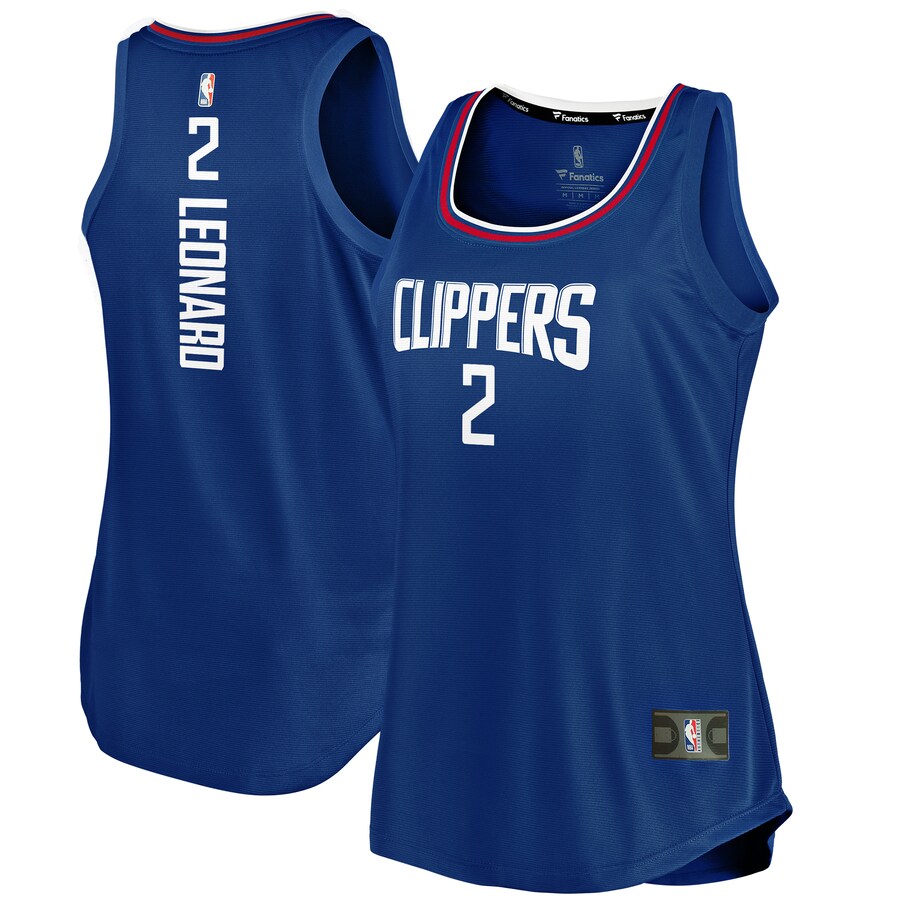 Women's LA Clippers Kawhi Leonard Fanatics Royal Fast Break Player Movement Jersey Tank Top - Jersey