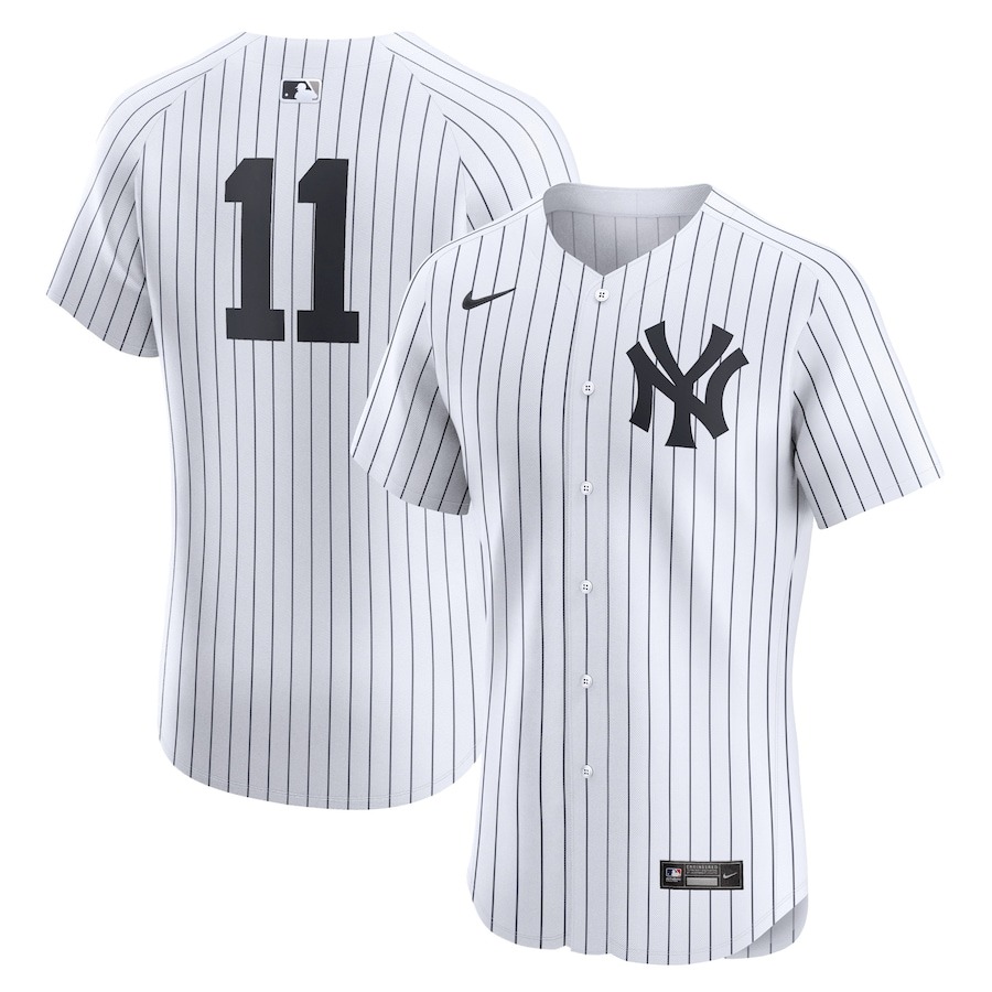 Men's New York Yankees Anthony Volpe Nike White Home Elite Jersey - Jersey