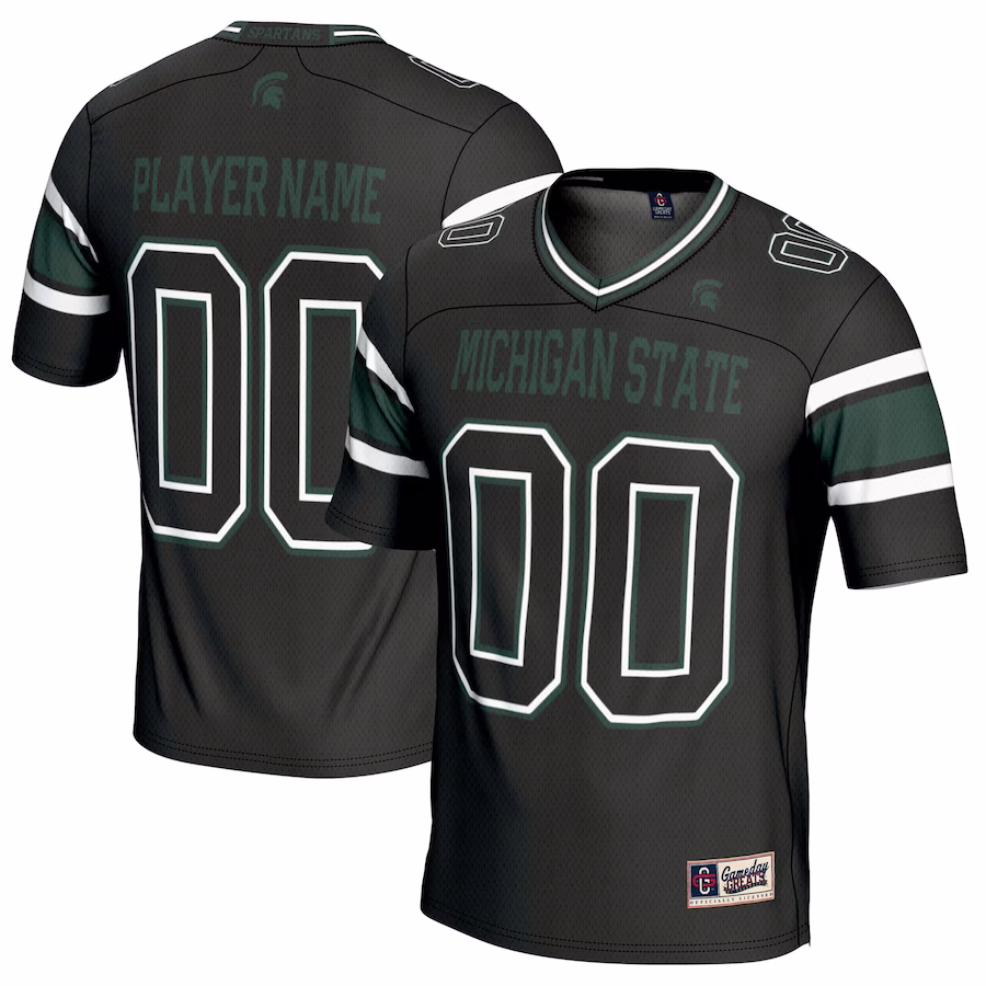 Michigan State Spartans GameDay Greats Youth NIL Pick-A-Player Football Jersey - Black - Jersey