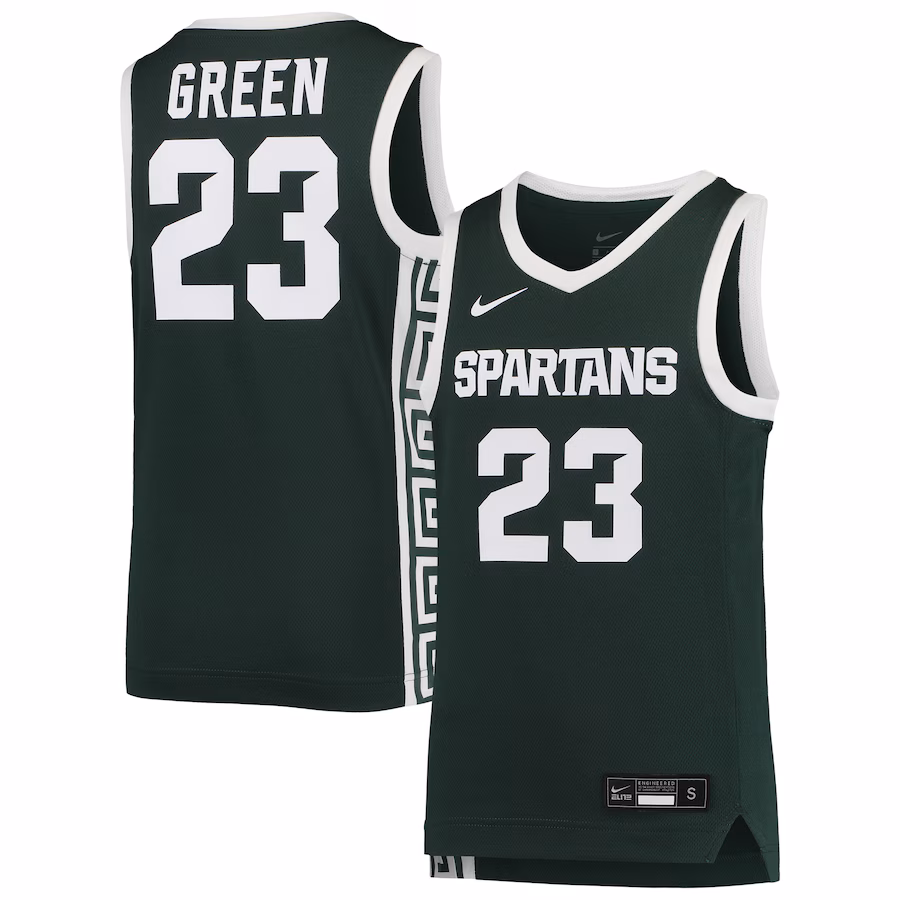 Draymond Green Michigan State Spartans Nike Youth Replica Basketball Jersey - Green - Jersey