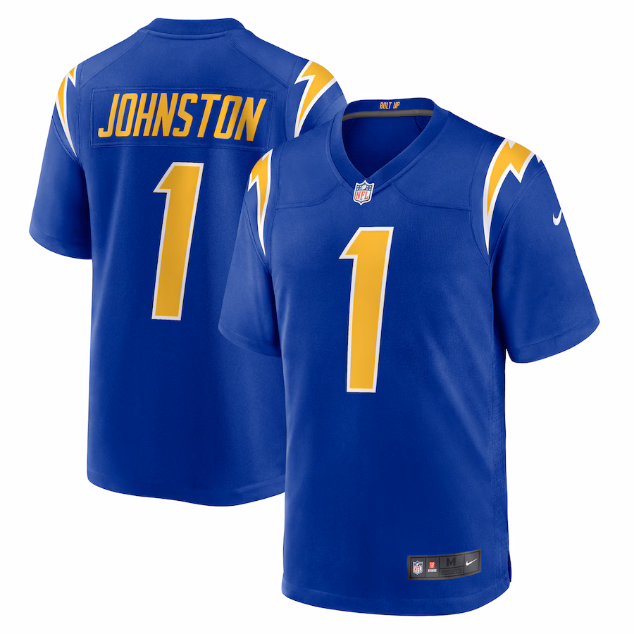 Men's Los Angeles Chargers Quentin Johnston Nike Royal Alternate Game Jersey - Jersey