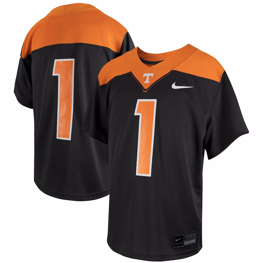 # Tennessee Volunteers Nike Youth Football Game Jersey - Anthracite - Jersey