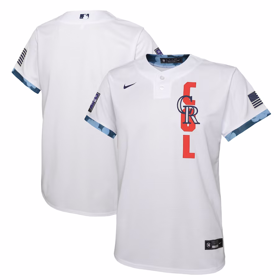 Youth Colorado Rockies Nike White 2021 MLB All-Star Game Jersey - Jersey