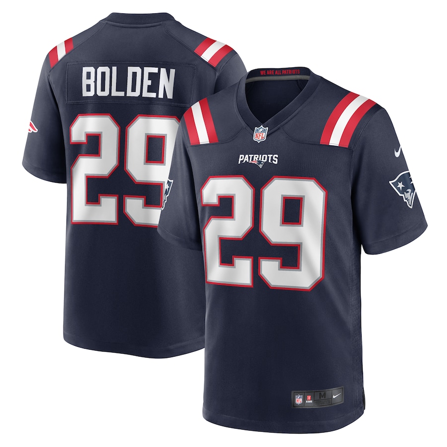 Men's New England Patriots Isaiah Bolden Nike  Navy Team Game Jersey - Jersey