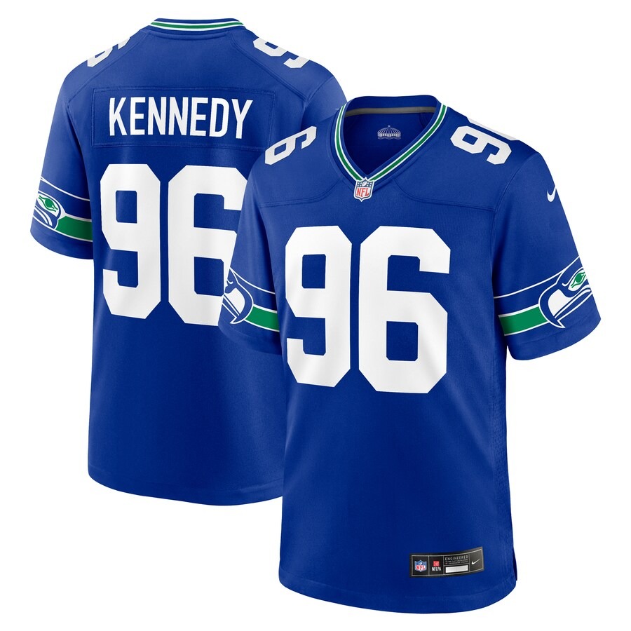 Men's Seattle Seahawks Cortez Kennedy Nike Royal Retired Player Alternate Game Jersey - Jersey