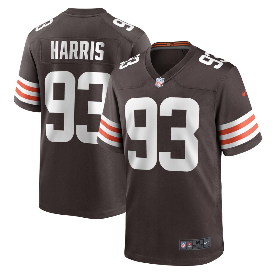 Men's Cleveland Browns Shelby Harris Nike  Brown Team Game Jersey - Jersey