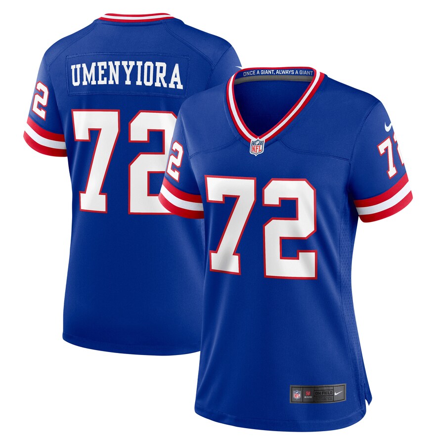 Women's New York Giants Osi Umenyiora Nike Royal Classic Retired Player Game Jersey - Jersey